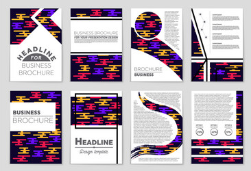 abstract layout background set for art vector image