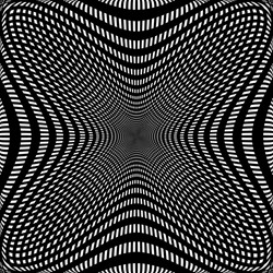 abstract grid mesh of lines distorted deformed vector image