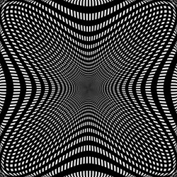 Abstract grid mesh of lines distorted deformed vector