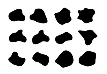 blob organic shape circle irregular random vector image