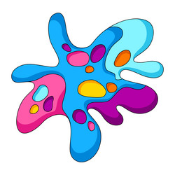 Decorative color abstract shape cartoon cute vector