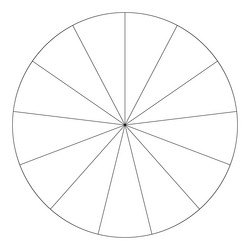 pie chart graph circle circular diagram from vector image