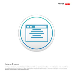 app window interface icon - white circle button vector image