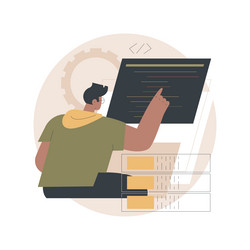 big data developer abstract concept vector image