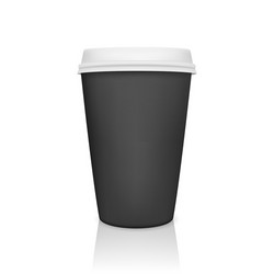Coffee paper cup cartoon Royalty Free Vector Image