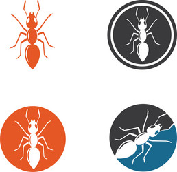Ant logo icon design vector