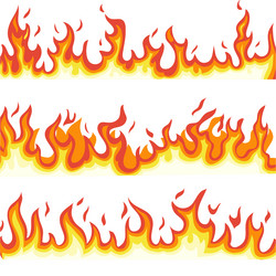 Fire flame blaze burn icon a set of flame icons Vector Image
