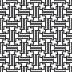 seamless pattern of intersecting complex shapes vector