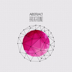abstract geometric background with triangle vector image