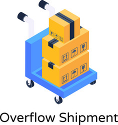 overflow shipment vector