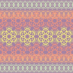 colorful lace pattern vector