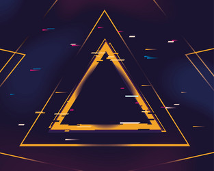 Gradient Warning Triangle vector image