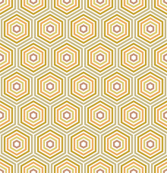 seamless abstract pattern with hexagons vector image