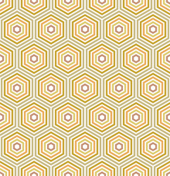 seamless abstract pattern with hexagons vector