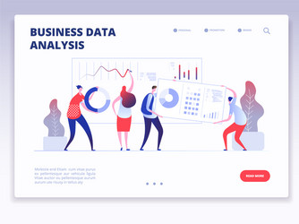 Data Analytics Dashboard vector image