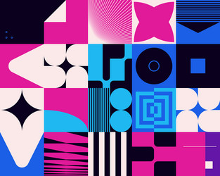 Neon abstract pattern design vector