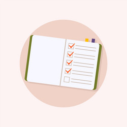 office checks forms priority list check vector image