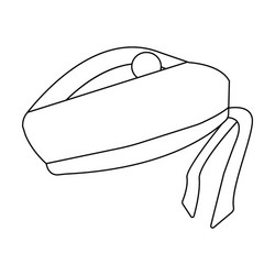 scottish national traditional cap or beret Vector Image