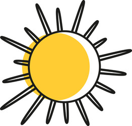 Sun icon vector