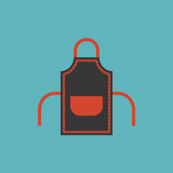 Cute red apron Royalty Free Vector Image - VectorStock