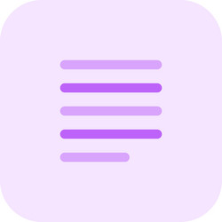 justify left alignment paragraph-setting text vector image