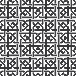 Seamless pattern of intersecting hexagonal braces vector