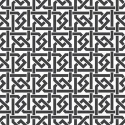 Seamless pattern of intersecting hexagonal braces vector