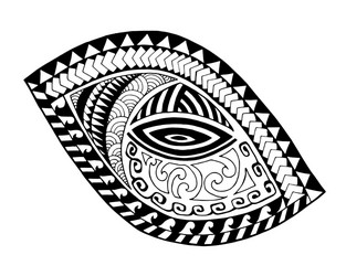 Polynesian Maori Tribal Tattoo Vector Image