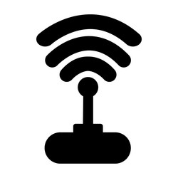 internet connection flat icon for mobile and web vector image