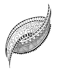 Intricate Maori Tribal Tattoo Vector Image