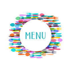 Abstract restaurant menu card design Royalty Free Vector