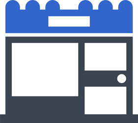 Shopping store icon vector