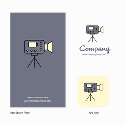 camcoder company logo app icon and splash page vector