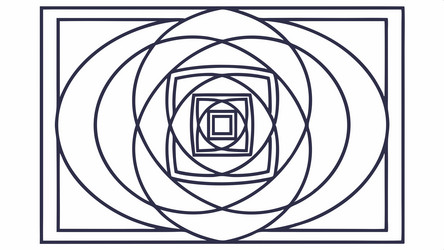 concentric squares geometric pattern abstract vector image