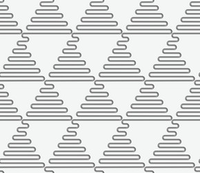 Perforated wavy triangles in rows vector