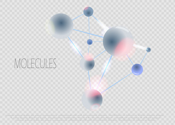 Abstract atom molecules design molecular Vector Image