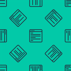 blue line computer api interface icon isolated vector image