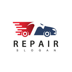 car repair logo template hammer and icon Vector Image