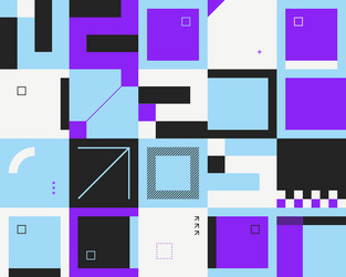 techno abstract pattern design vector image