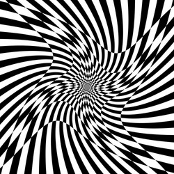 Checkered pattern with distortion effect deformed vector