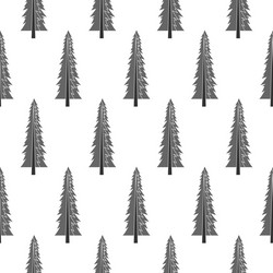 forest seamless pattern with various type vector image