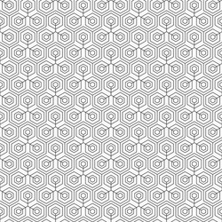 abstract seamless hexagons pattern repeating vector image