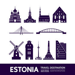 estonia travel destination Vector Image