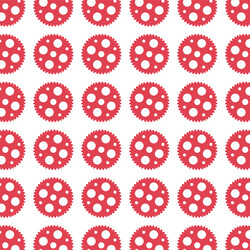 Gears machine pattern isolated icon vector