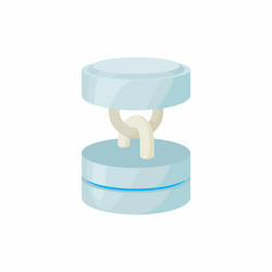 Linked database icon cartoon style vector