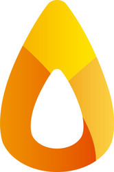 abstract triangle shape gradient style icon vector image