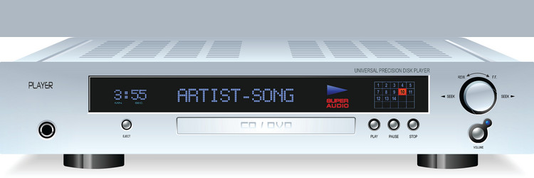 DVD Player with Display vector image