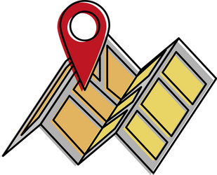 map location pointer vector image