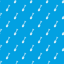 Shovel pattern seamless blue vector