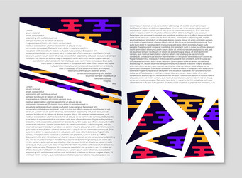 abstract layout background set for art vector image